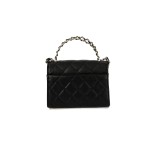 Chanel 23P Top Handle Kelly Clutch with Chain